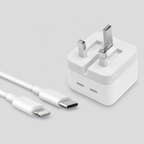 iPhone 50W Power Adapter USB-C+C Original