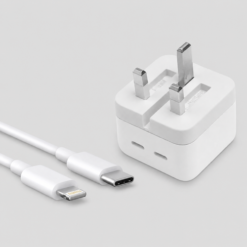 iPhone 50W Power Adapter USB-C+C Original